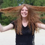 Manon van Lith, eerste shoot op zandverstuiving Rosmalen