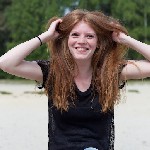 Manon van Lith, eerste shoot op zandverstuiving Rosmalen