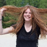 Manon van Lith, eerste shoot op zandverstuiving Rosmalen