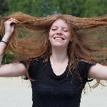 Manon van Lith, eerste shoot op zandverstuiving Rosmalen
