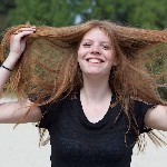 Manon van Lith, eerste shoot op zandverstuiving Rosmalen