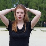 Manon van Lith, eerste shoot op zandverstuiving Rosmalen