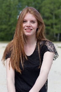 Manon van Lith, eerste shoot op zandverstuiving Rosmalen