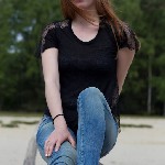 Manon van Lith, eerste shoot op zandverstuiving Rosmalen