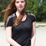 Manon van Lith, eerste shoot op zandverstuiving Rosmalen
