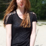 Manon van Lith, eerste shoot op zandverstuiving Rosmalen