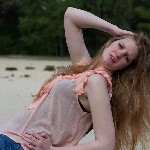Manon van Lith, eerste shoot op zandverstuiving Rosmalen