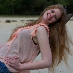 Manon van Lith, eerste shoot op zandverstuiving Rosmalen