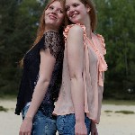 Manon van Lith, eerste shoot op zandverstuiving Rosmalen