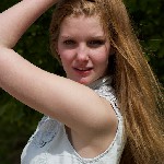 Manon van Lith, eerste shoot op zandverstuiving Rosmalen