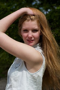 Manon van Lith, eerste shoot op zandverstuiving Rosmalen