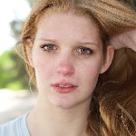 Manon van Lith, eerste shoot op zandverstuiving Rosmalen